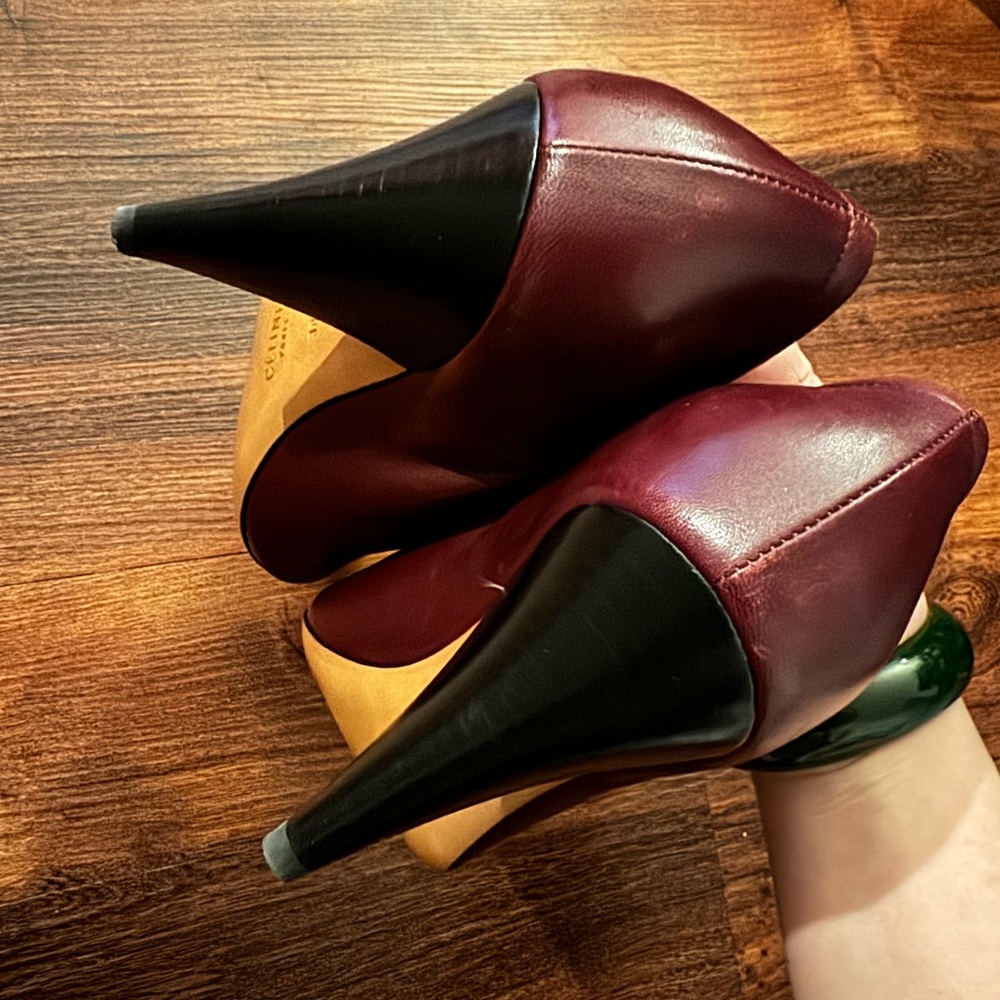 Celine authenticated SOFT BALLERINA LEATHER HEELS - Picture 4 of 6
